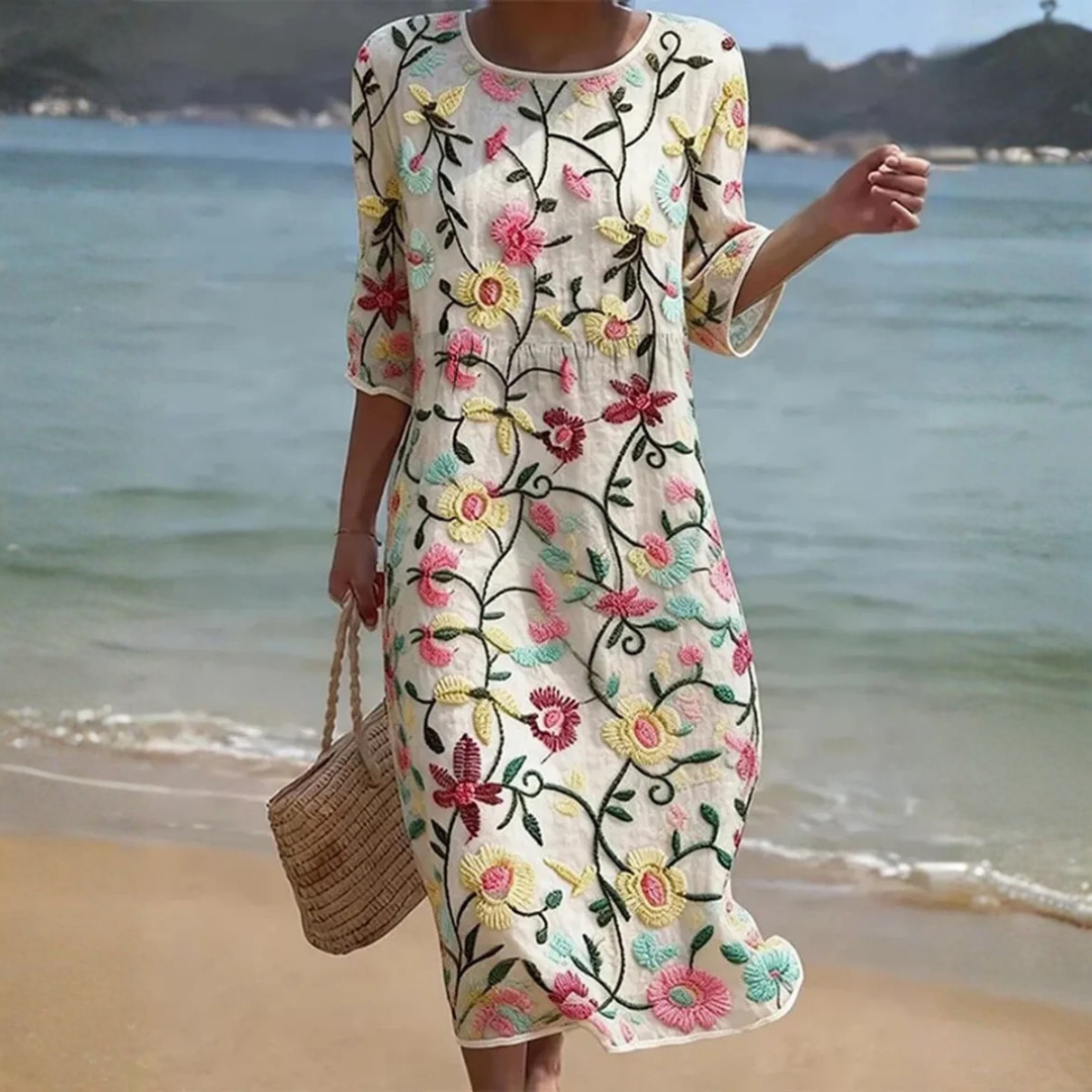 Erica | Elegant Floral Dress