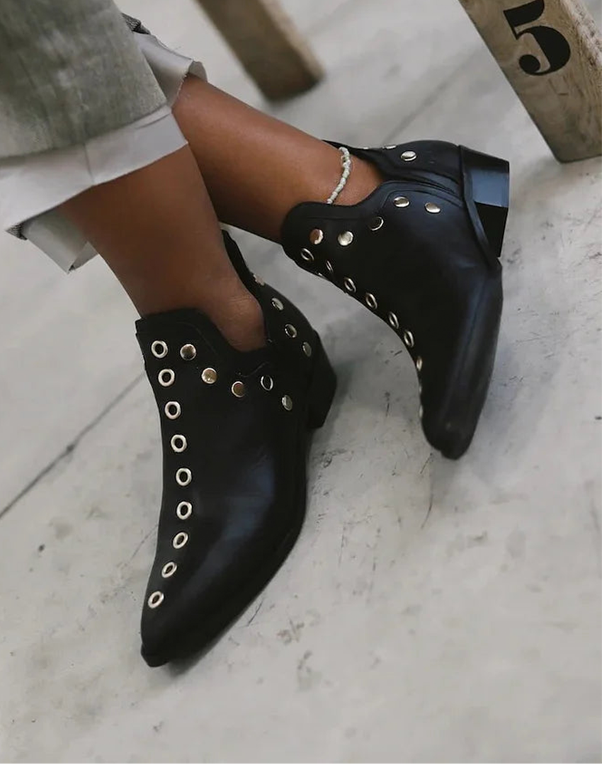 Noor™ | Ankle Boots with Studs
