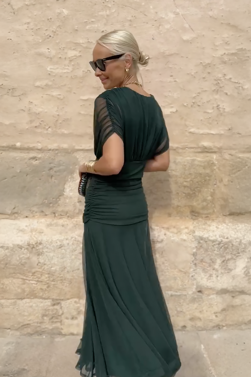 Louise | Elegante Feestjurk met V-hals