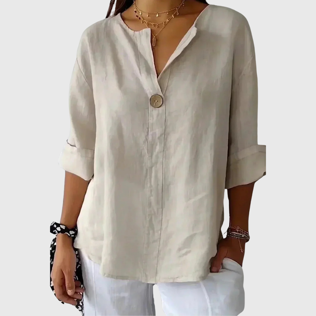 Zamma | Relaxed V-Neck Top