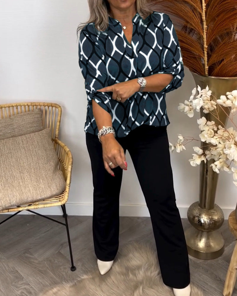 Noor – Blouse met Trendy Print