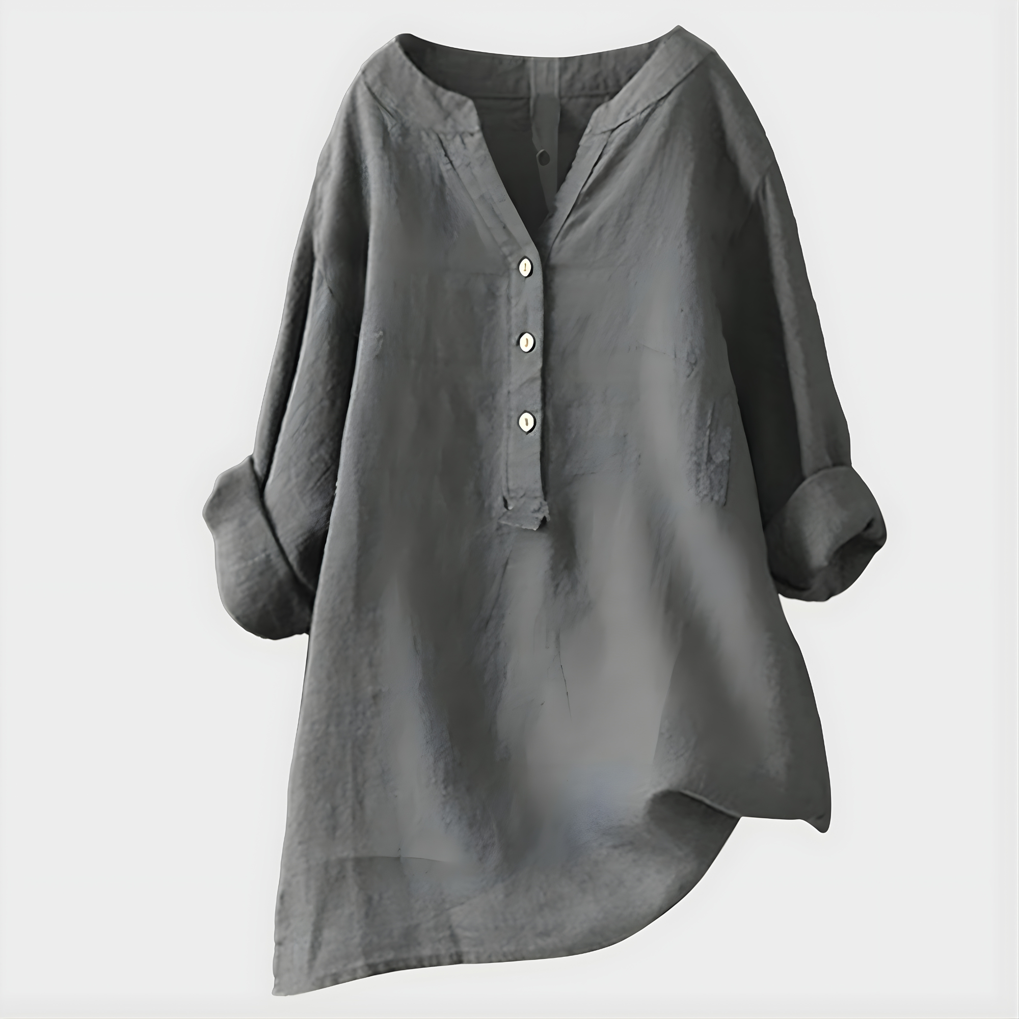 Donna | Cotton-Linen V-Neck Blouse