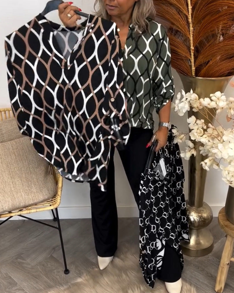 Noor – Blouse met Trendy Print
