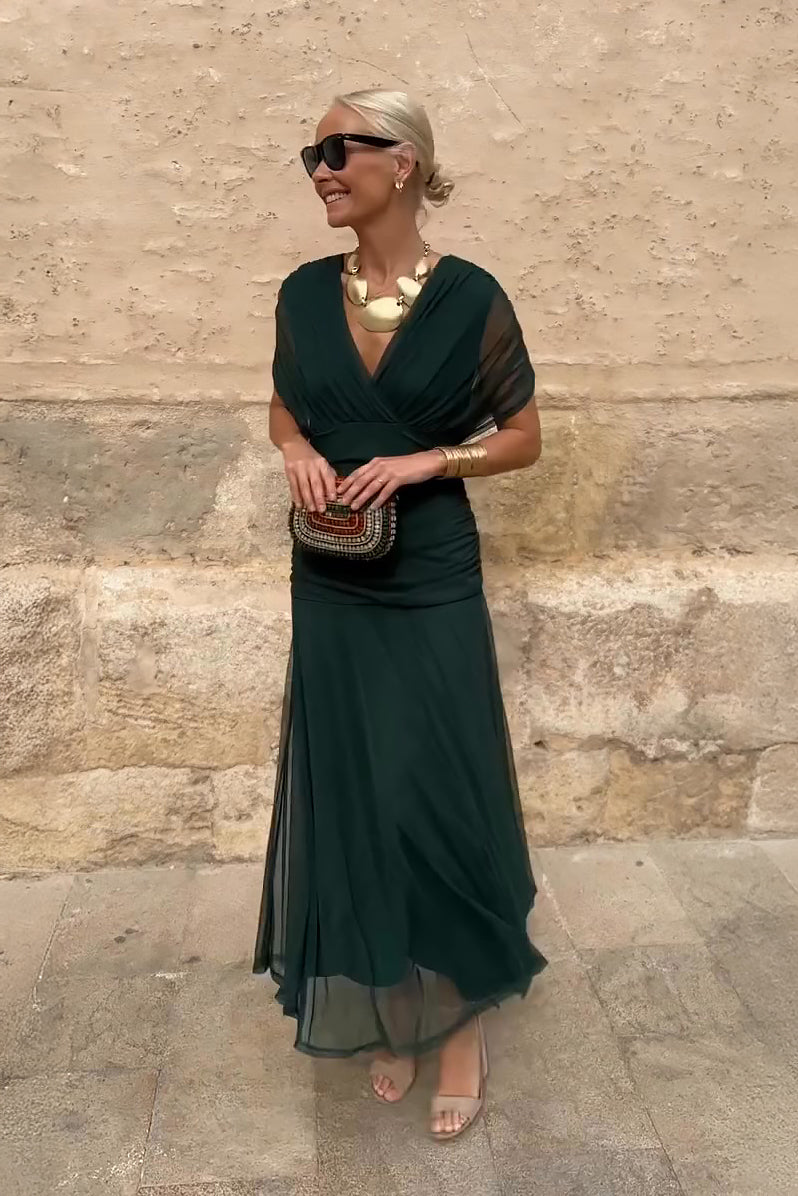 Louise | Elegante Feestjurk met V-hals