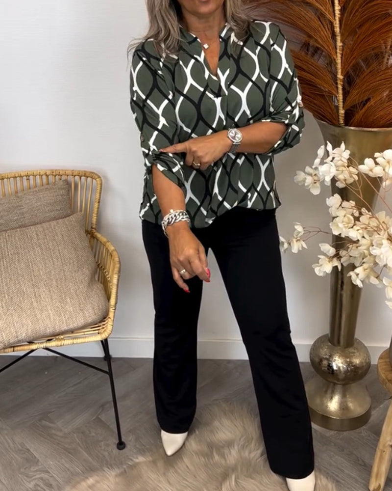 Noor – Blouse met Trendy Print