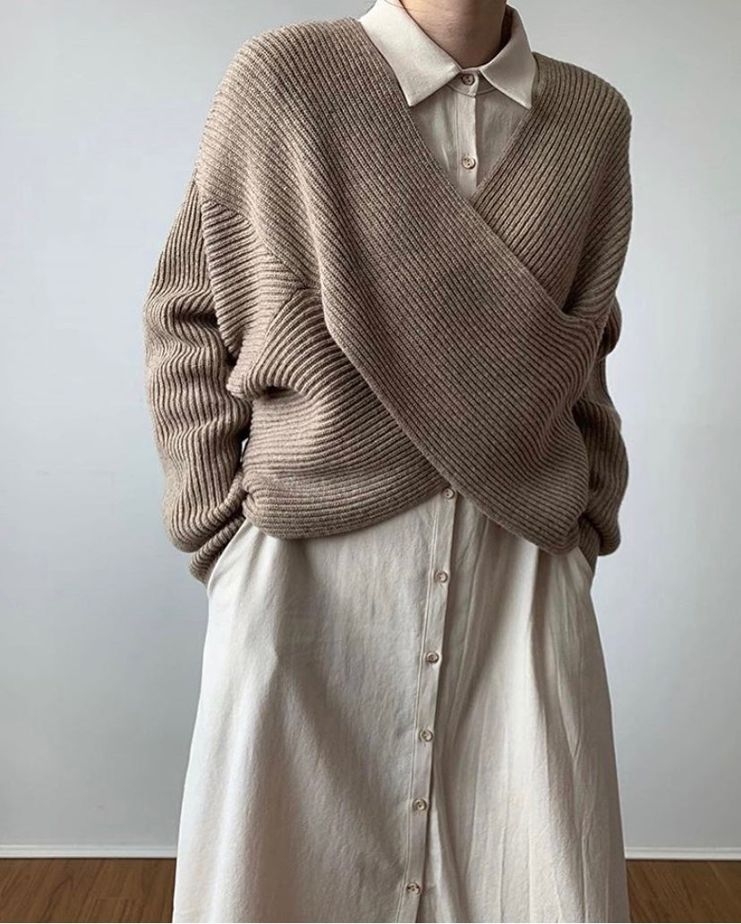 LindenBoutique® | Elegante kruisgebreide trui