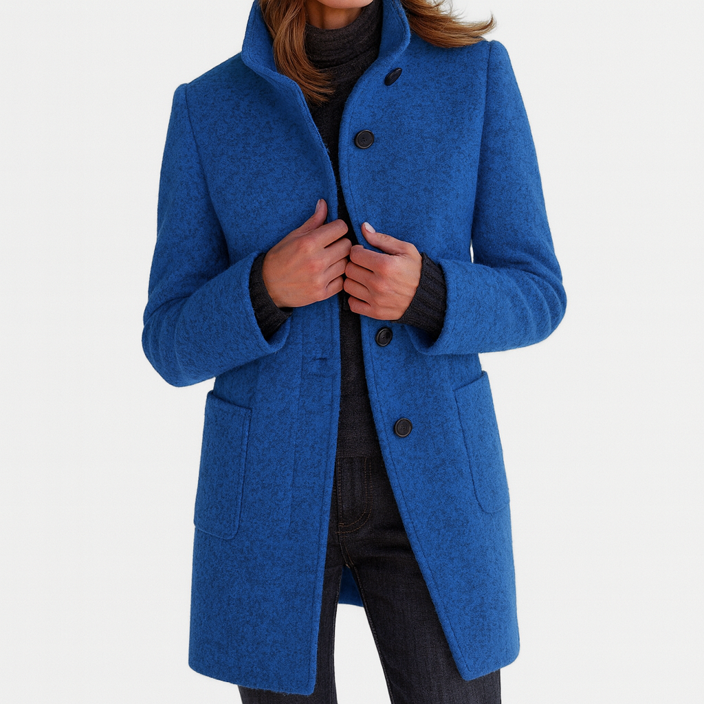 LindenBoutique® | Damesjas met hoge kraag