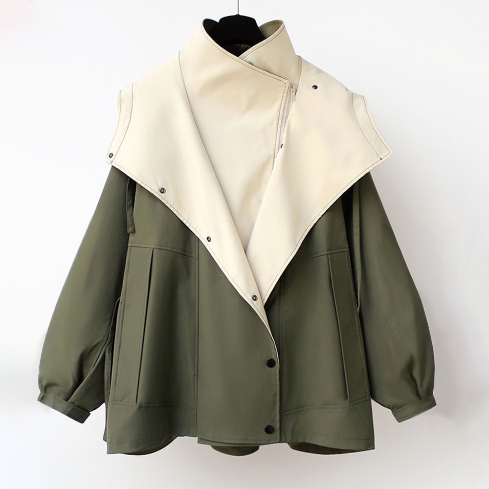 LindenBoutique® | Moderne Tweekleurige Trenchcoat