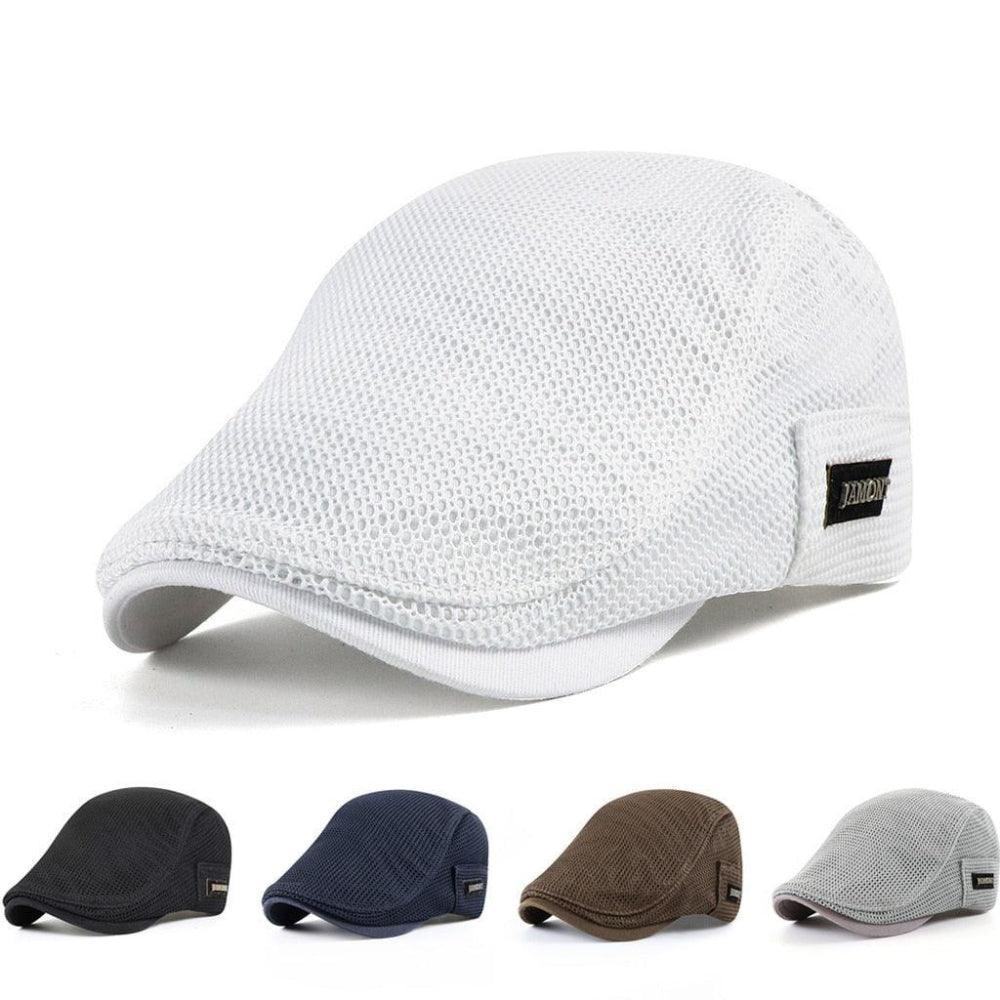 MeshCap | Casual ademende platte pet voor mannen