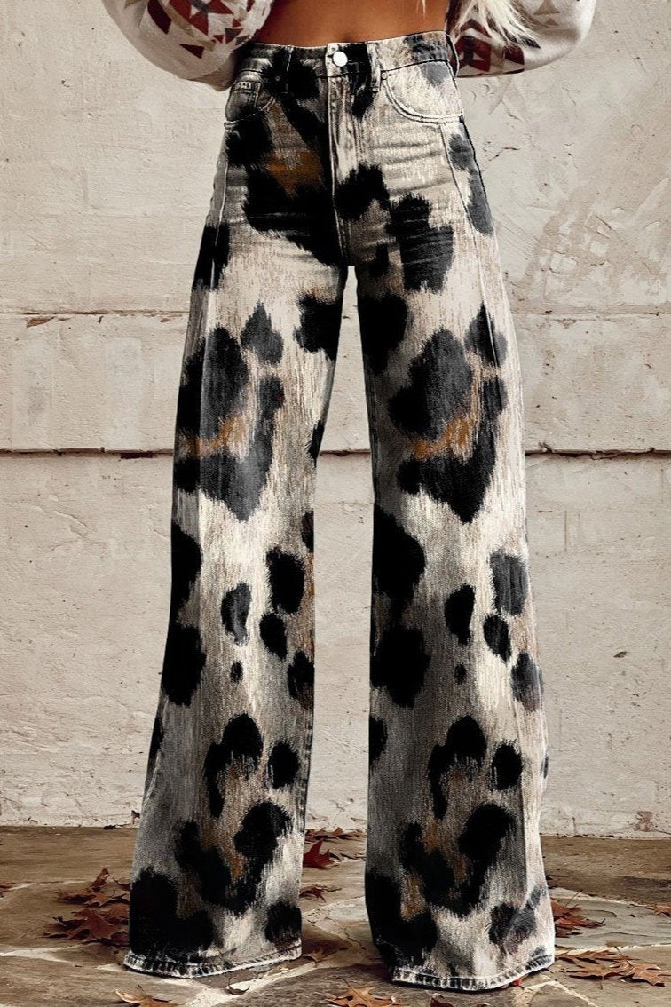 LindenBoutique® | Boho Vintage Broek met Chic Print