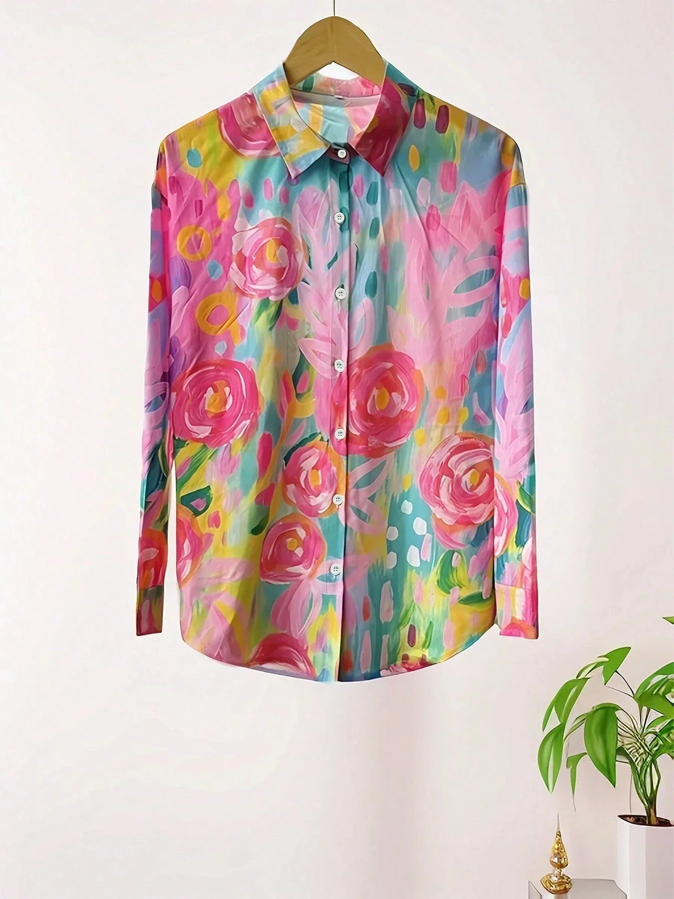 Eva | Blouse met abstract patroon