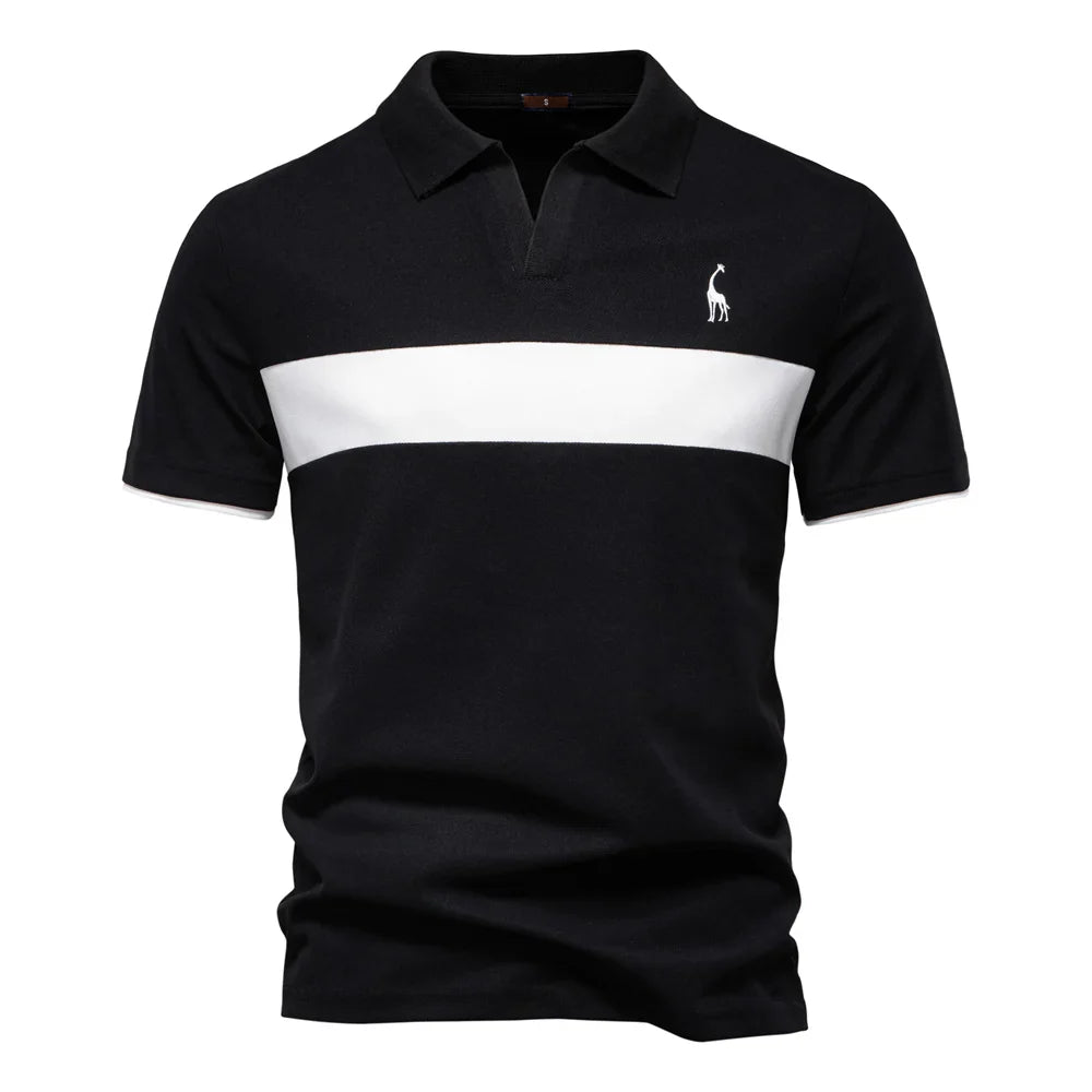 LindenBoutique™ | Heren Polo Met Kleurenblok