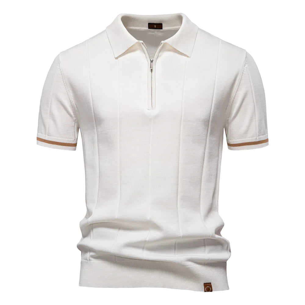LindenBoutique™ | Heren Polo Shirt Met Rits