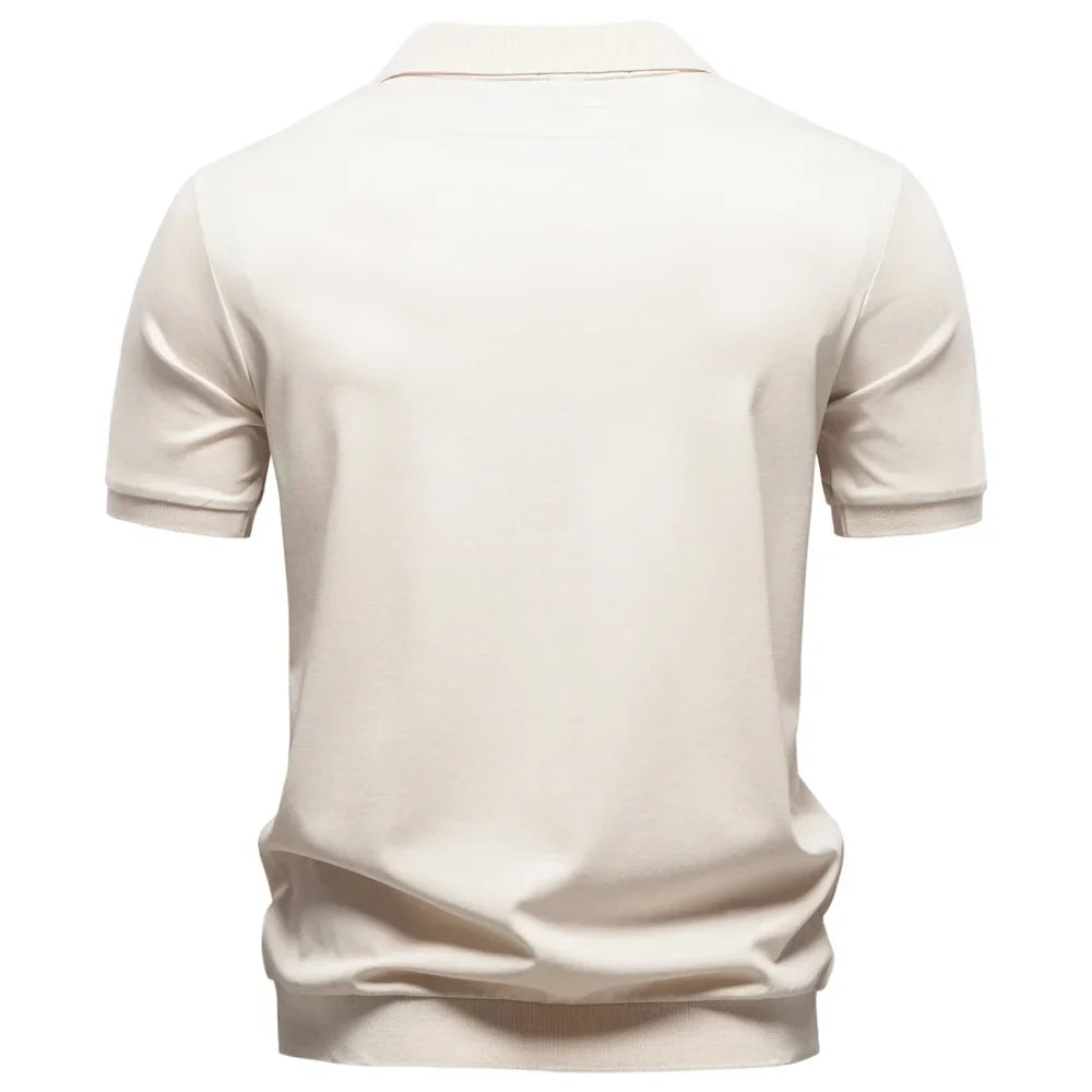 LindenBoutique™ | Ademend Poloshirt Met V-Hals