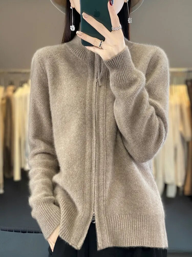 LindenBoutique® | Comfortabele Zip-Up Cardigan