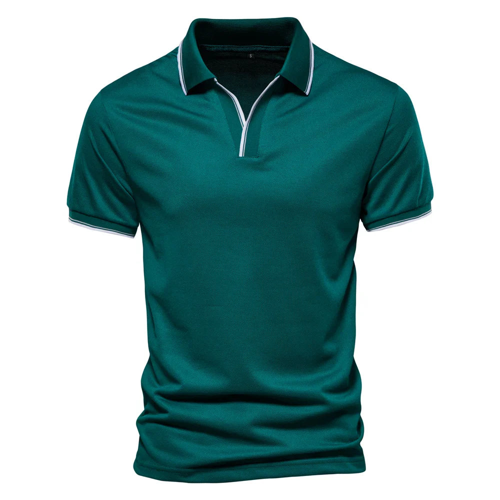 LindenBoutique™ | Heren Polo Met V-hals