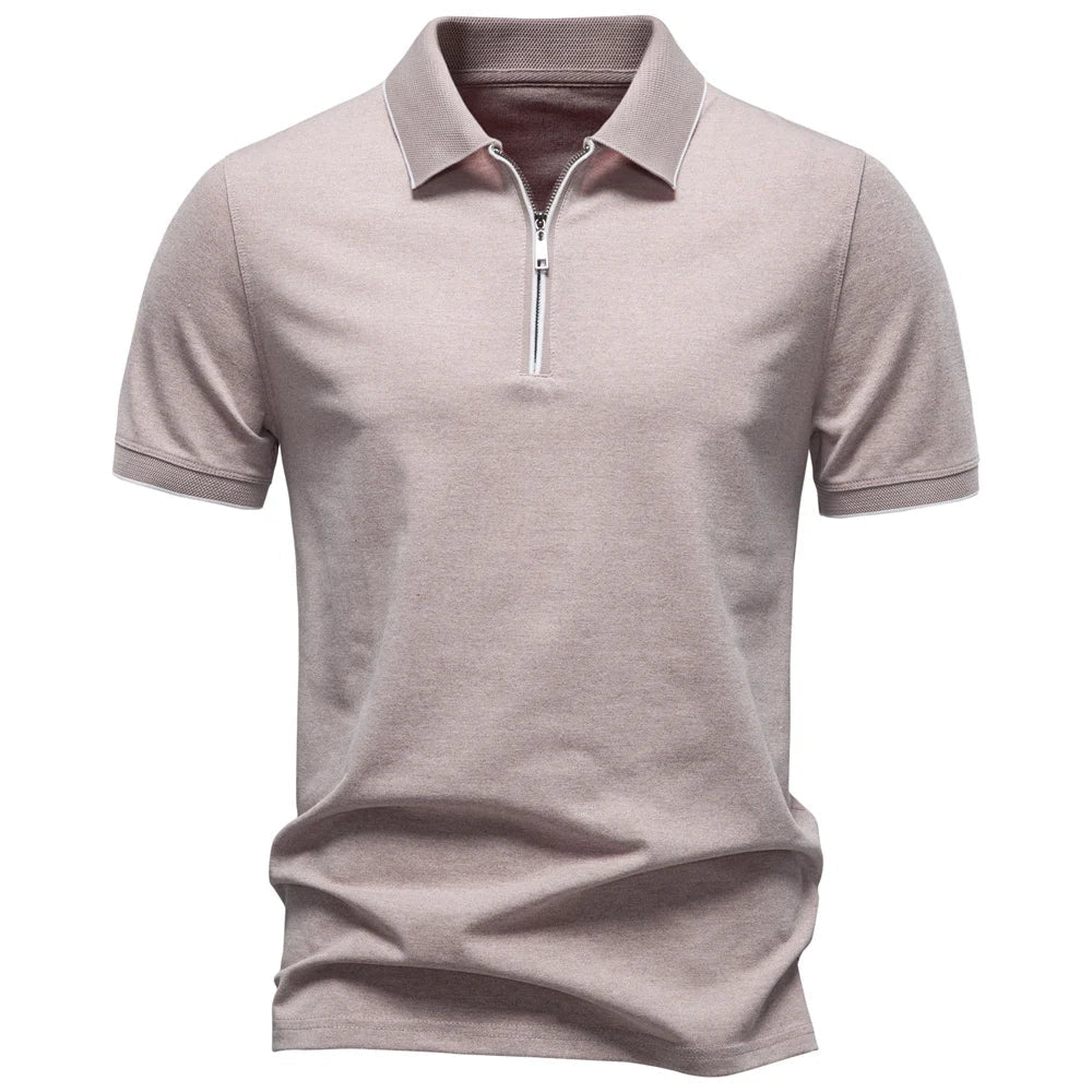 LindenBoutique™ | Stijlvolle Mannen Polo Met Rits