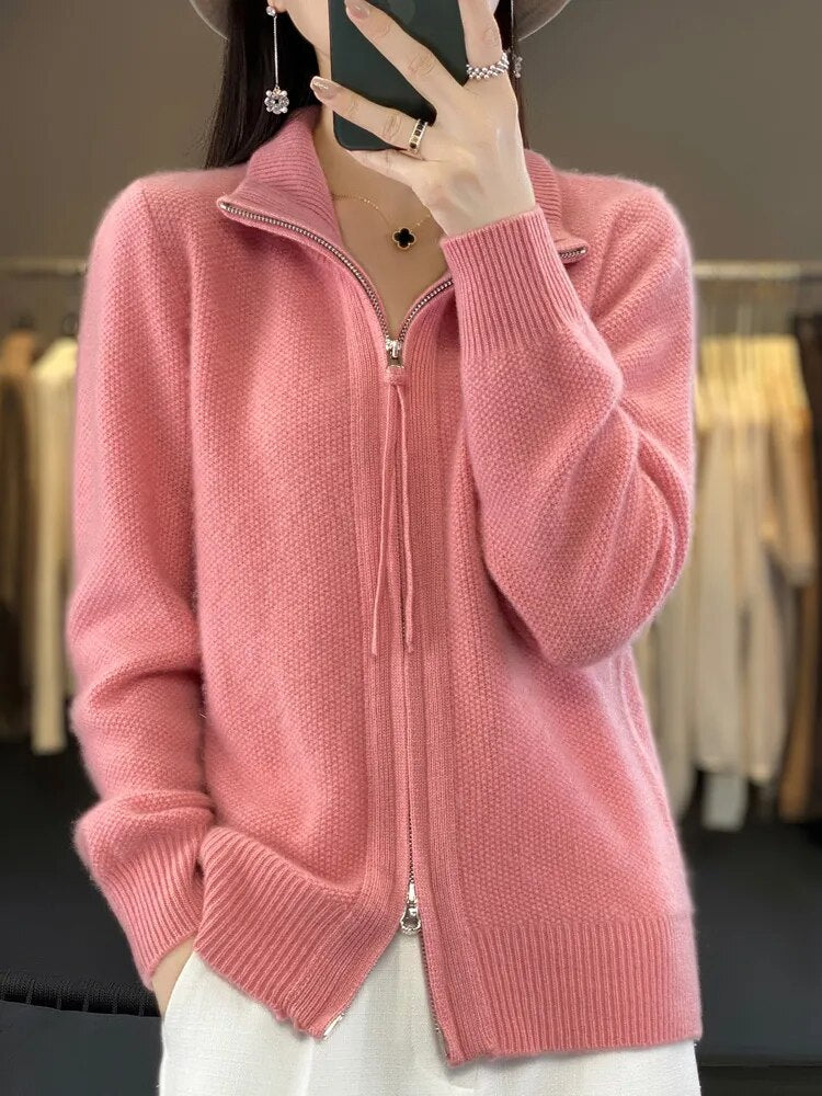LindenBoutique® | Comfortabele Zip-Up Cardigan