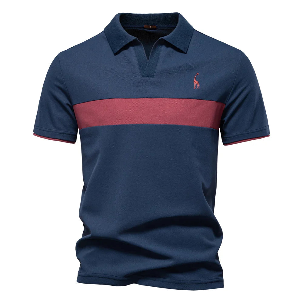 LindenBoutique™ | Heren Polo Met Kleurenblok