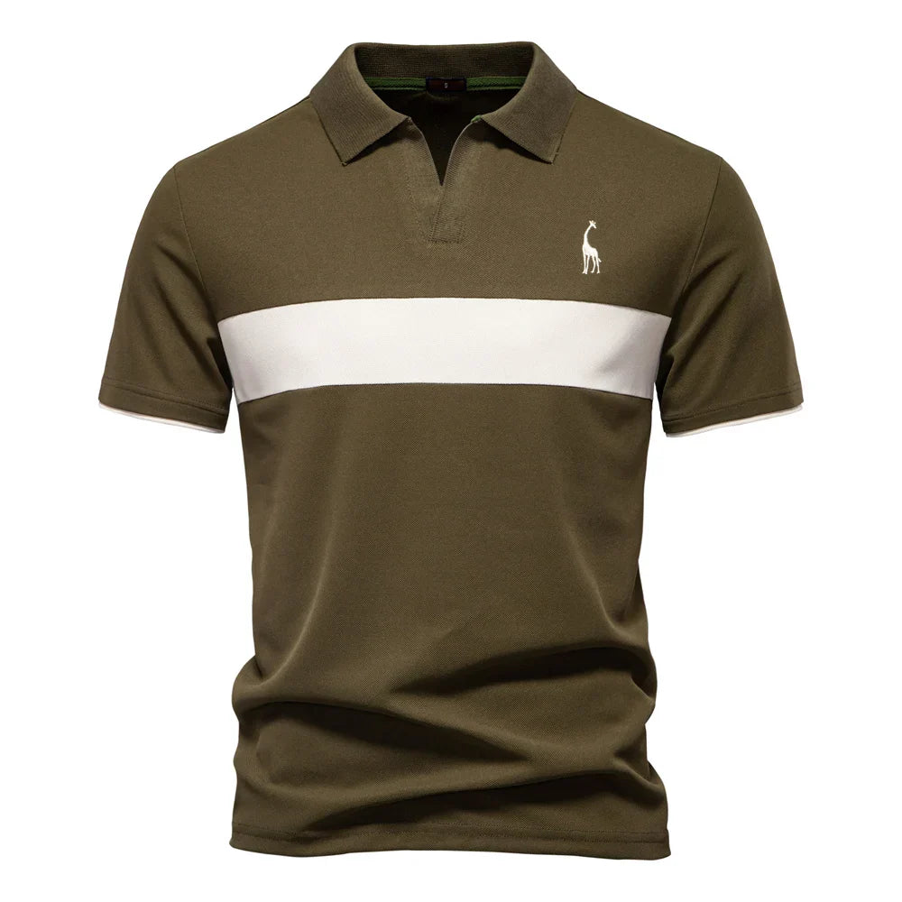 LindenBoutique™ | Heren Polo Met Kleurenblok
