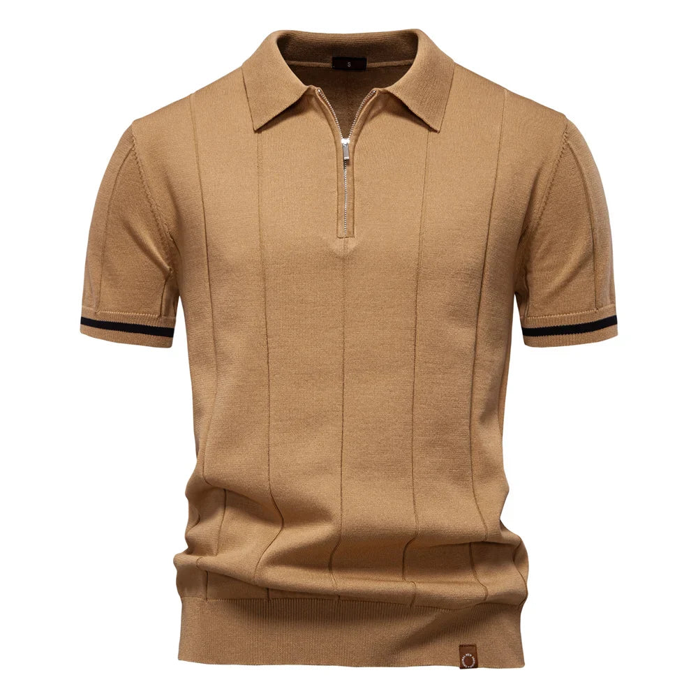 LindenBoutique™ | Heren Polo Shirt Met Rits