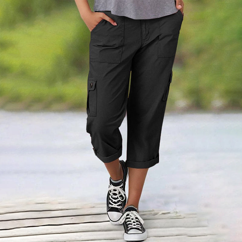 LindenBoutique® | Capri Broek met Meerdere Zakken en Comfortabele Pasvorm voor Maximale Bewegingsvrijheid