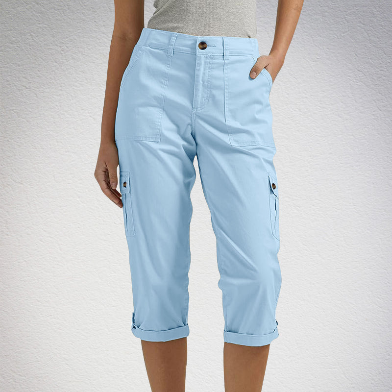 LindenBoutique® | Capri Broek met Meerdere Zakken en Comfortabele Pasvorm voor Maximale Bewegingsvrijheid
